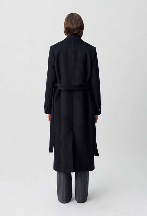 Manteau long croisé