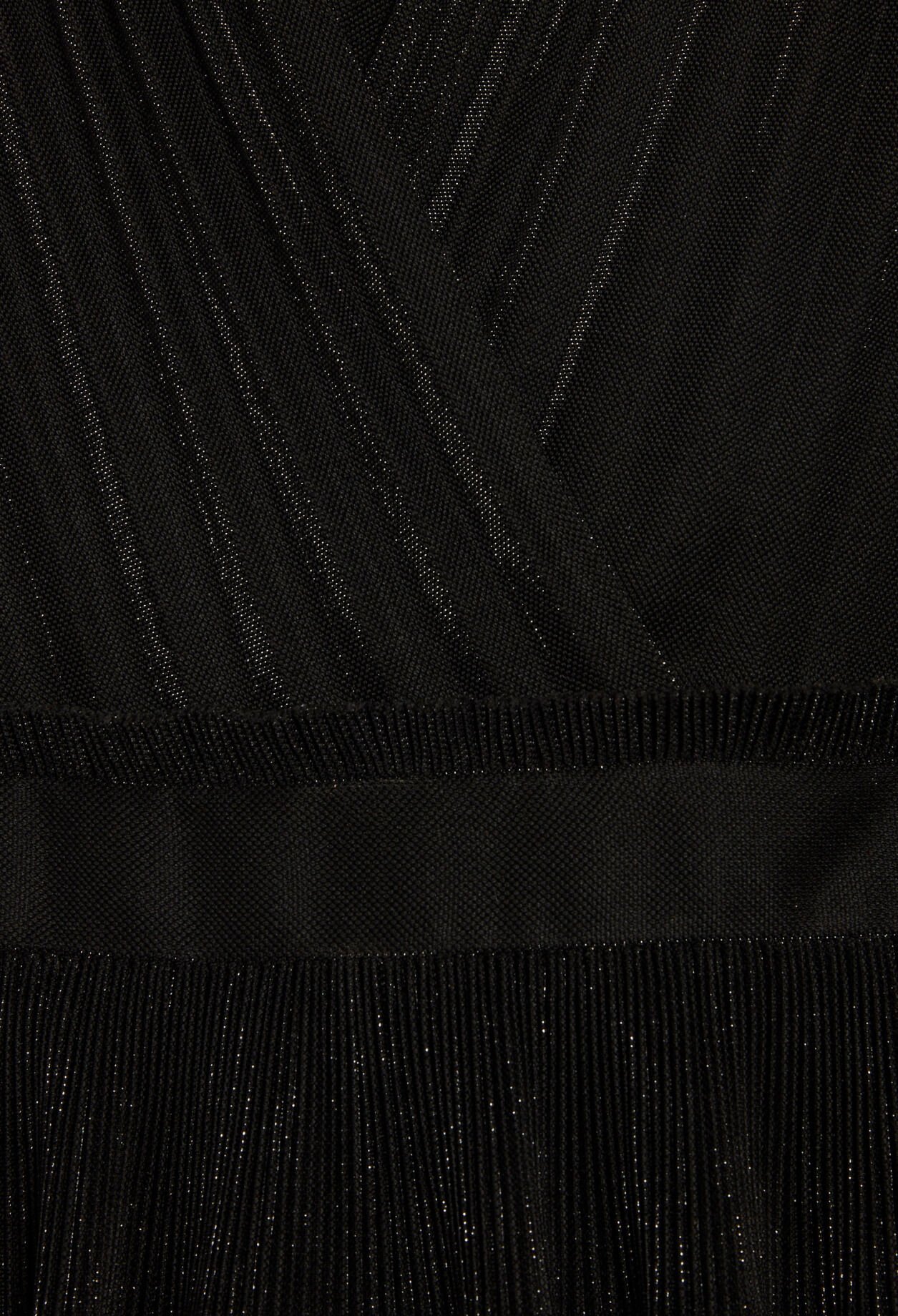 Robe courte plissée noire