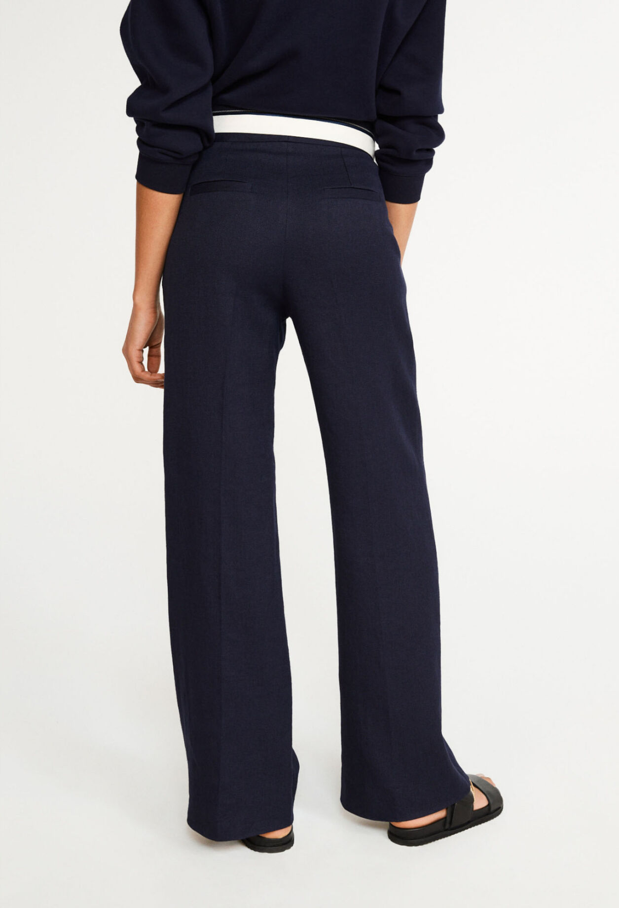 Pantalon tailleur taille haute
