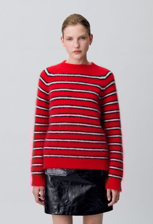 Pull large rayures