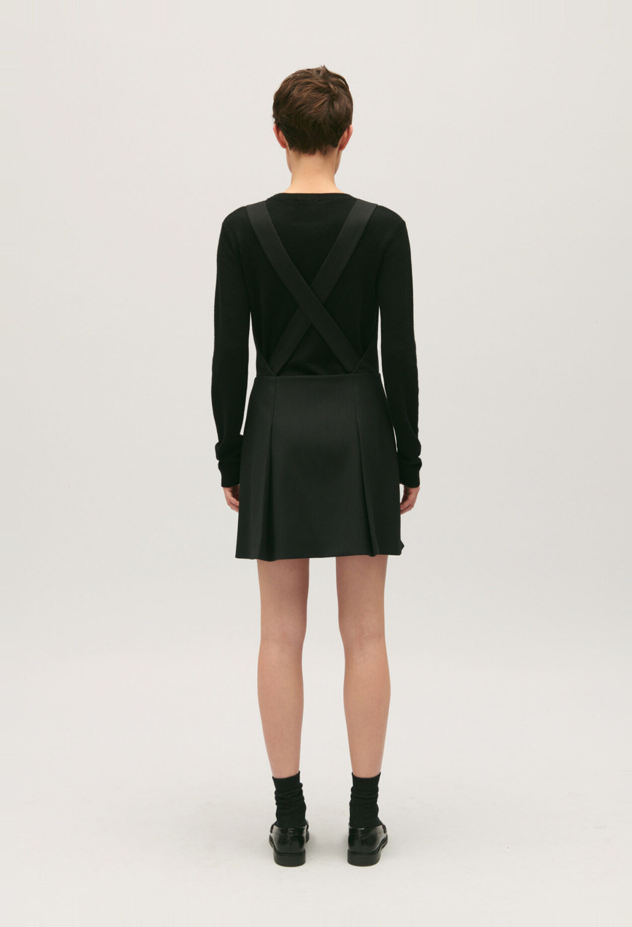 Robe courte bretelles noire