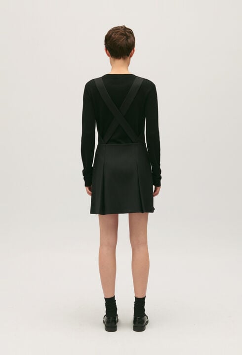 Robe courte bretelles noire