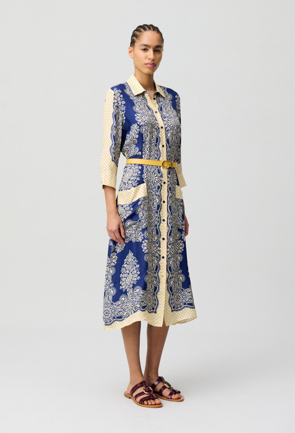 Robe longue imprimée