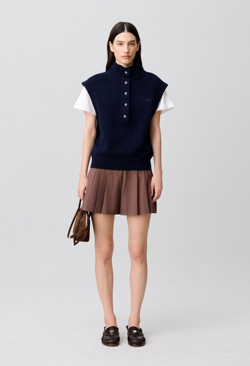Pull en laine sans manches