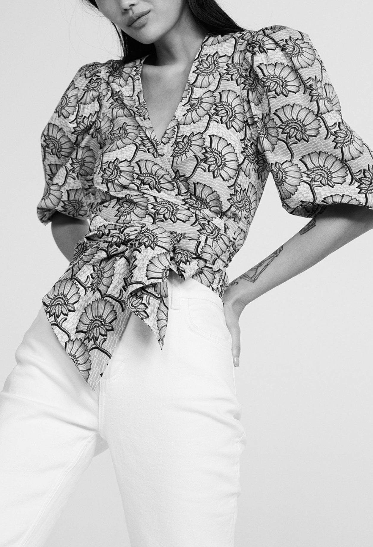 Blouse fleurie