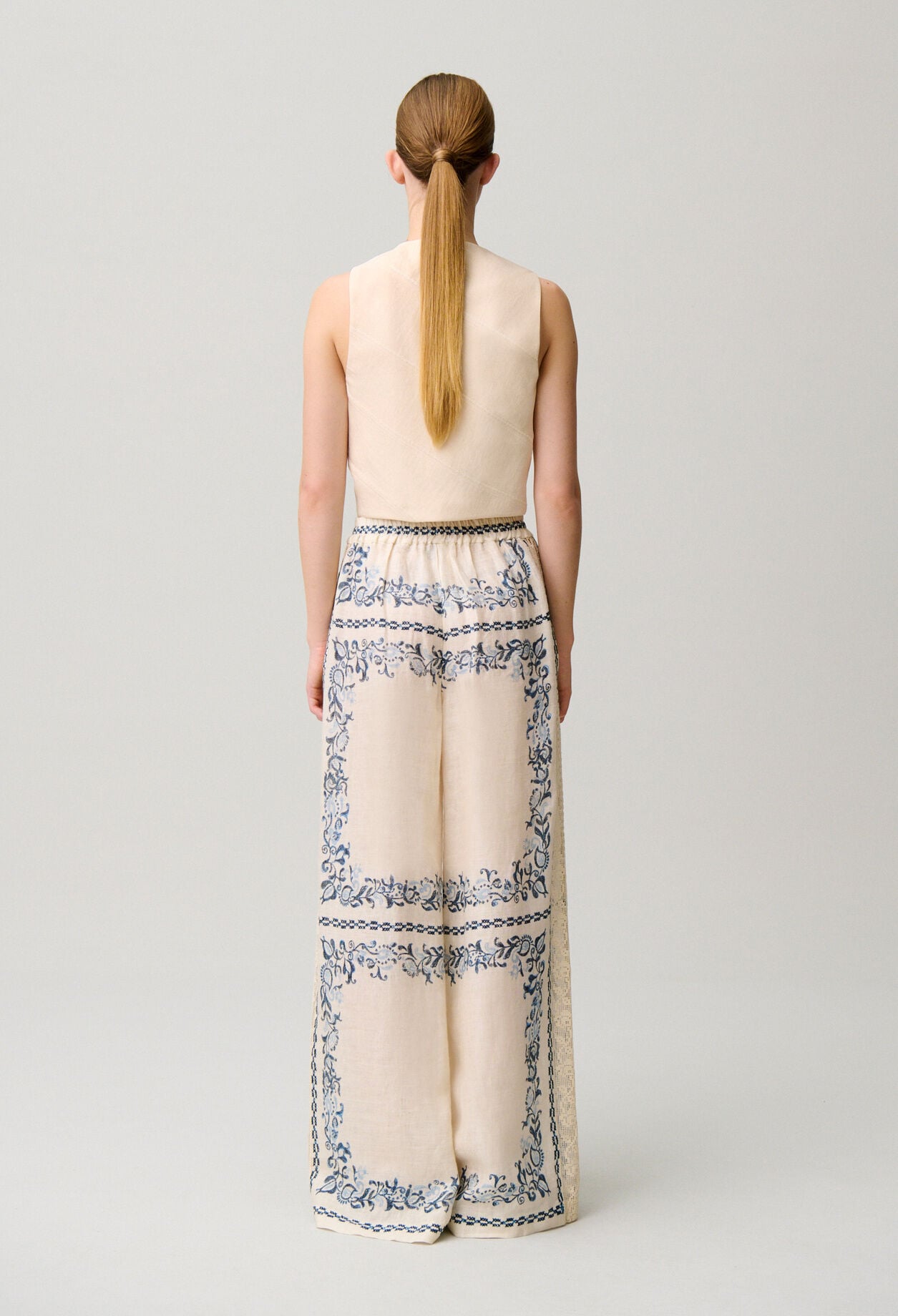 Pantalon fluide lin