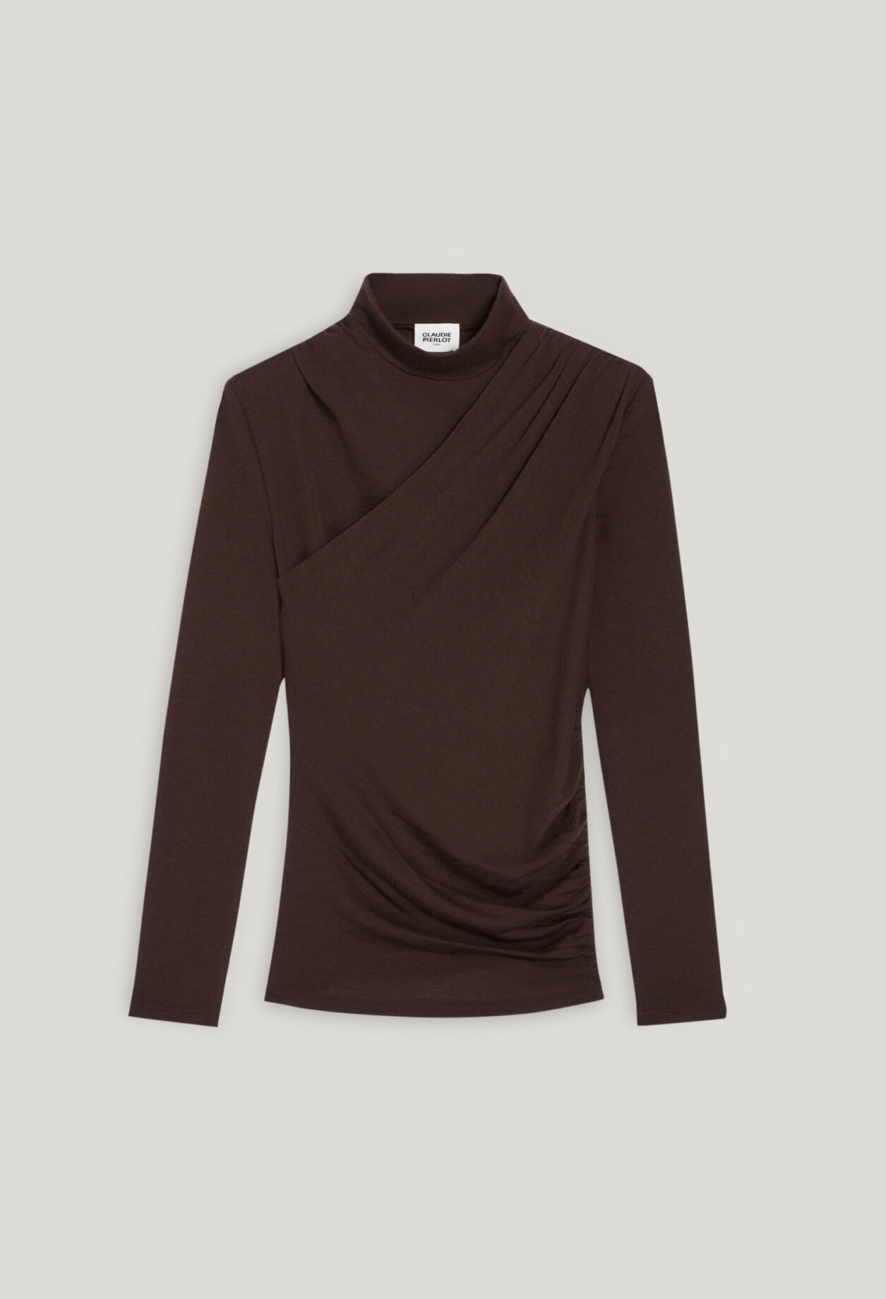 T-shirt laine chocolat