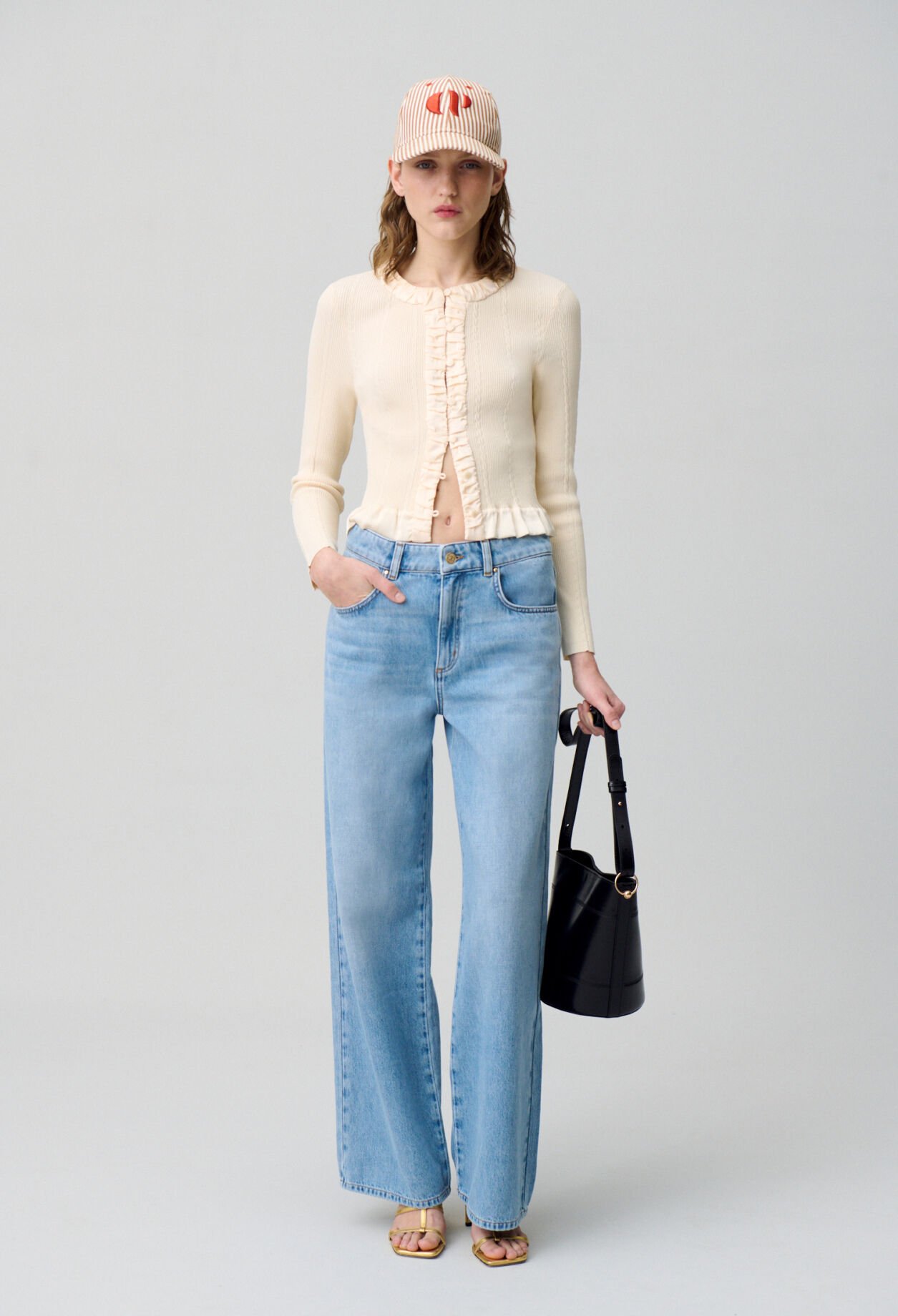 Cardigan maille fine boutonné