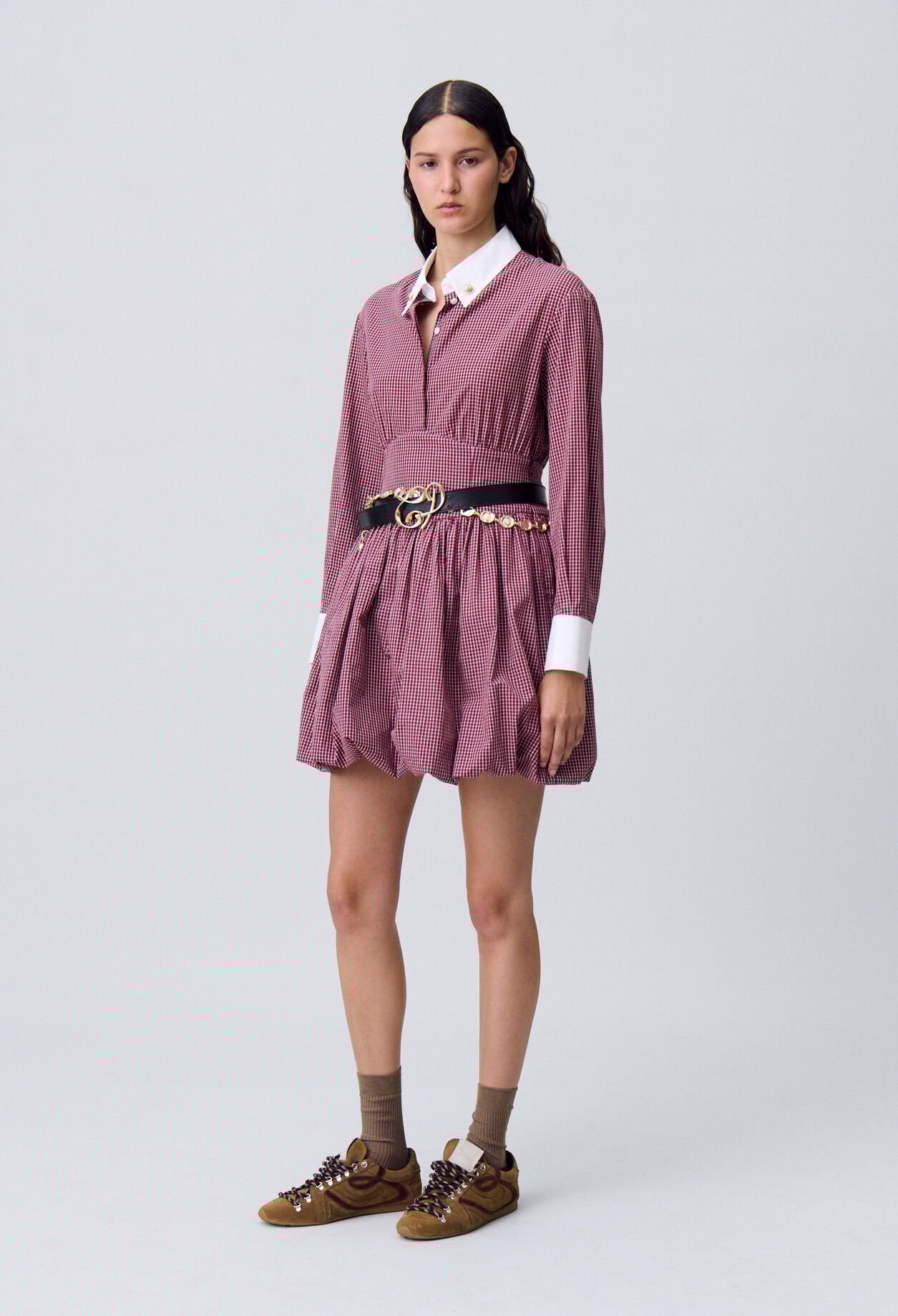 Robe courte carreaux