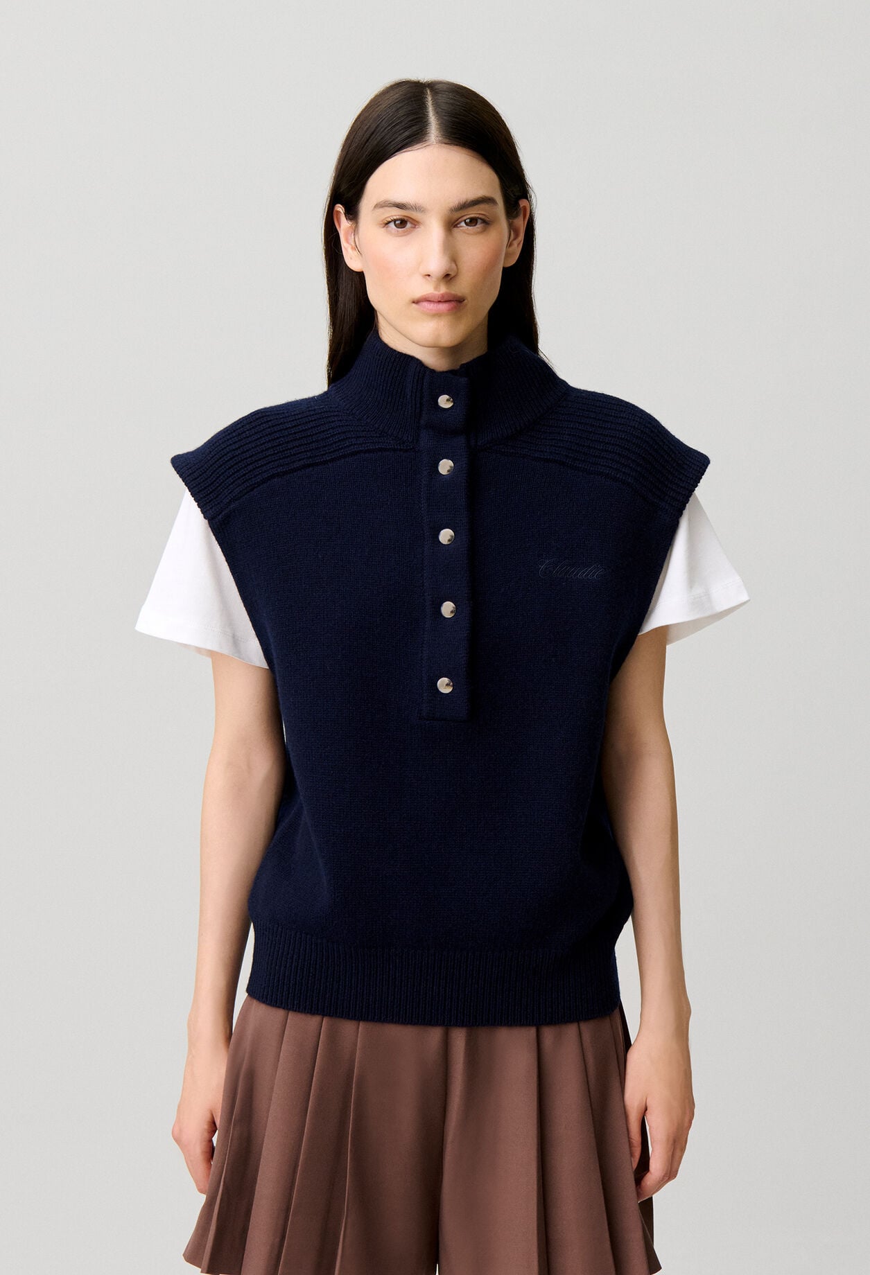 Pull en laine sans manches