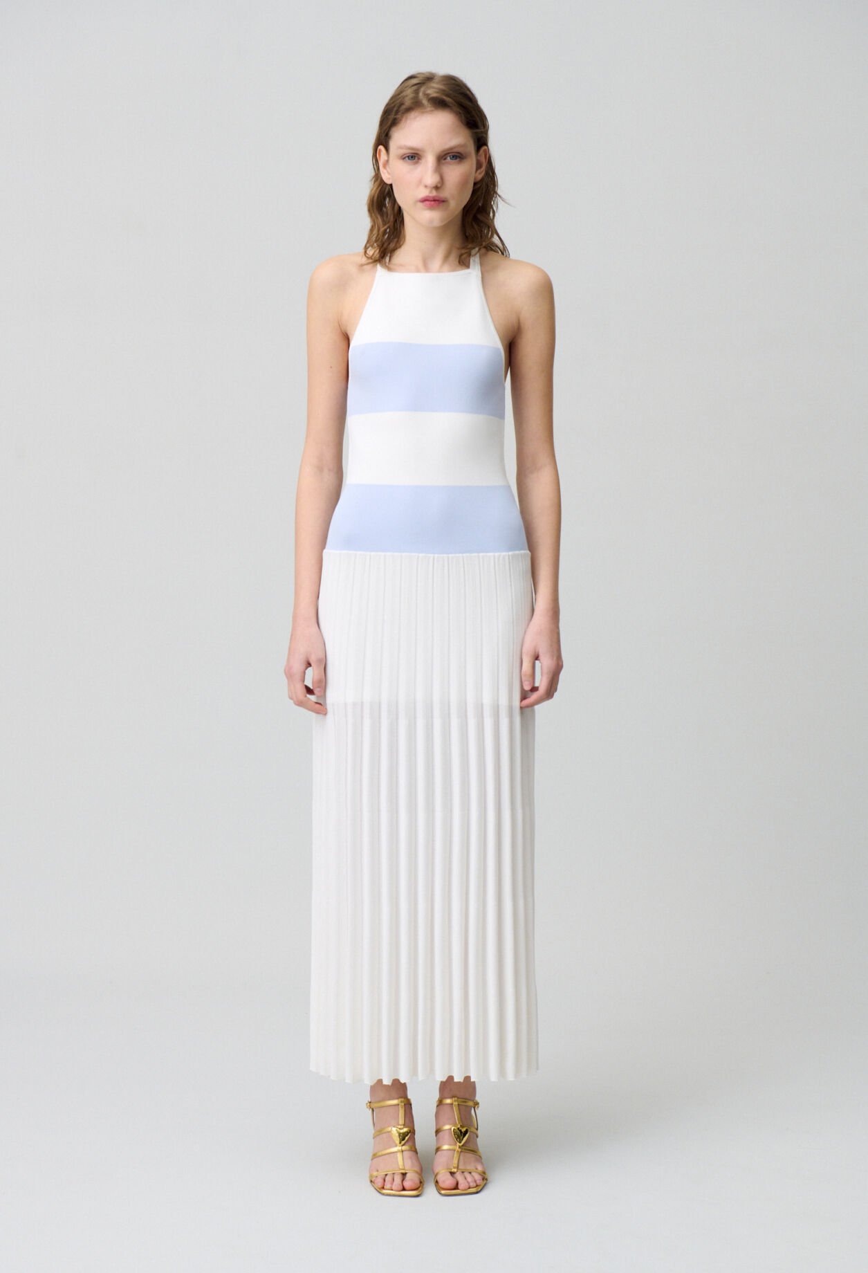Robe longue en maille
