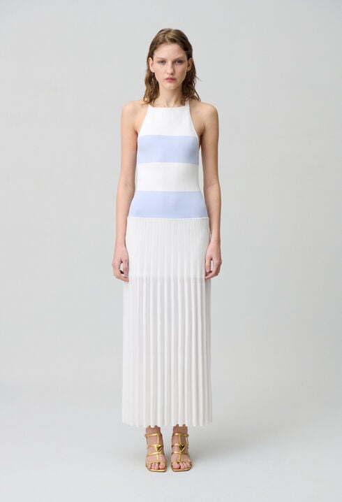 Robe longue en maille