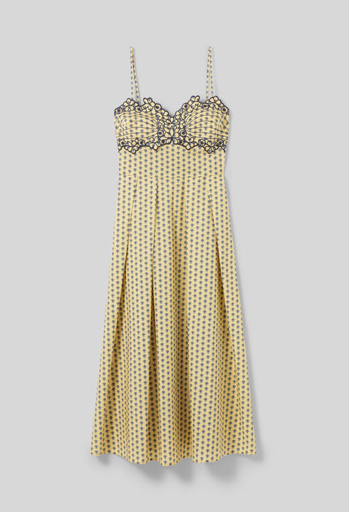 Robe longue décolletée