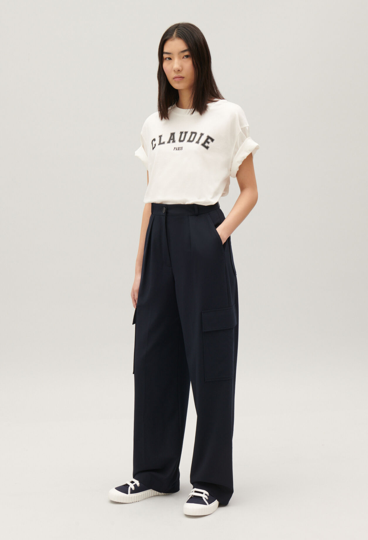 Pantalon cargo marine
