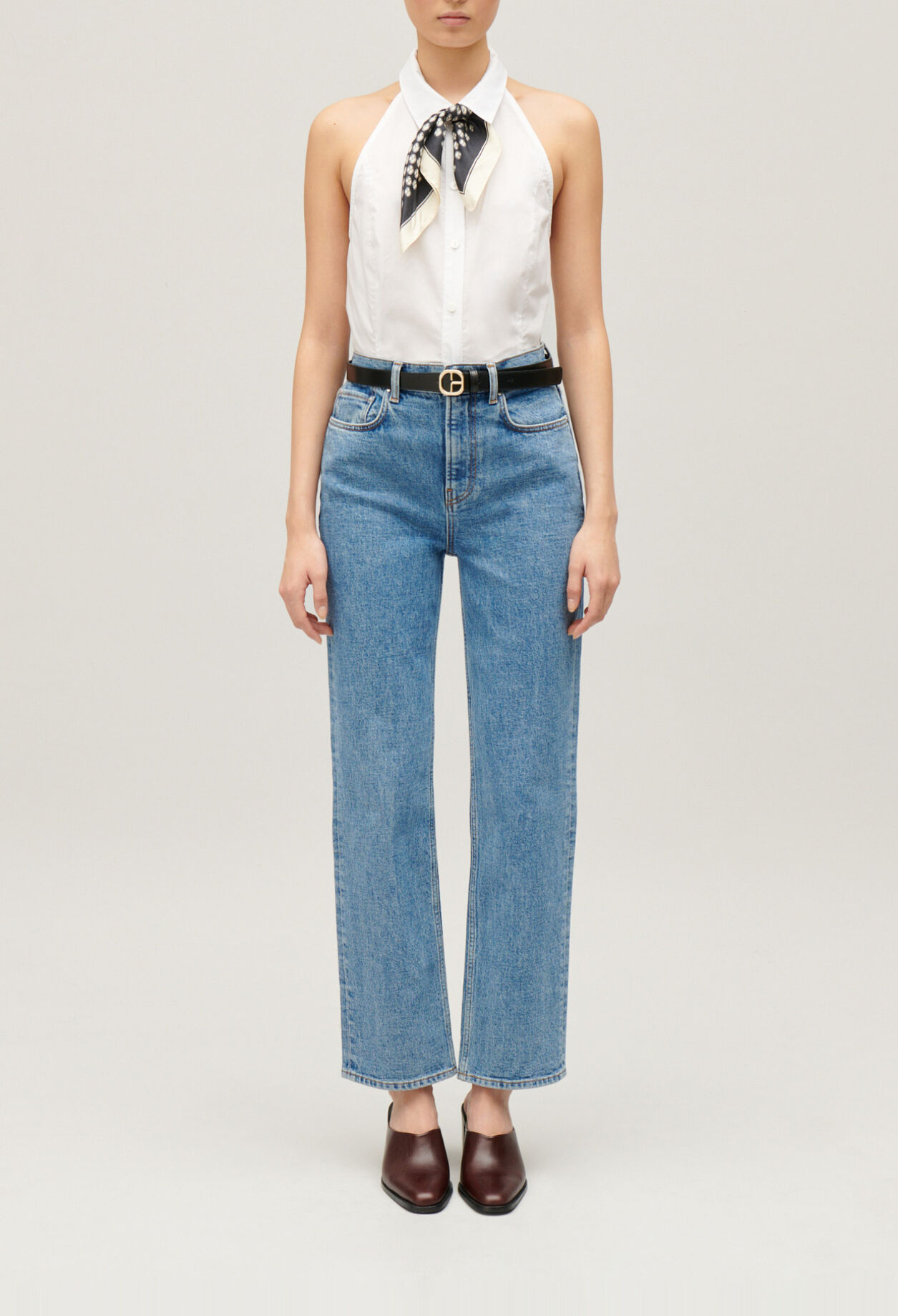 Chemise sans manche blanche