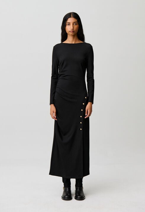 Robe longue pr&egrave;s du corps jersey