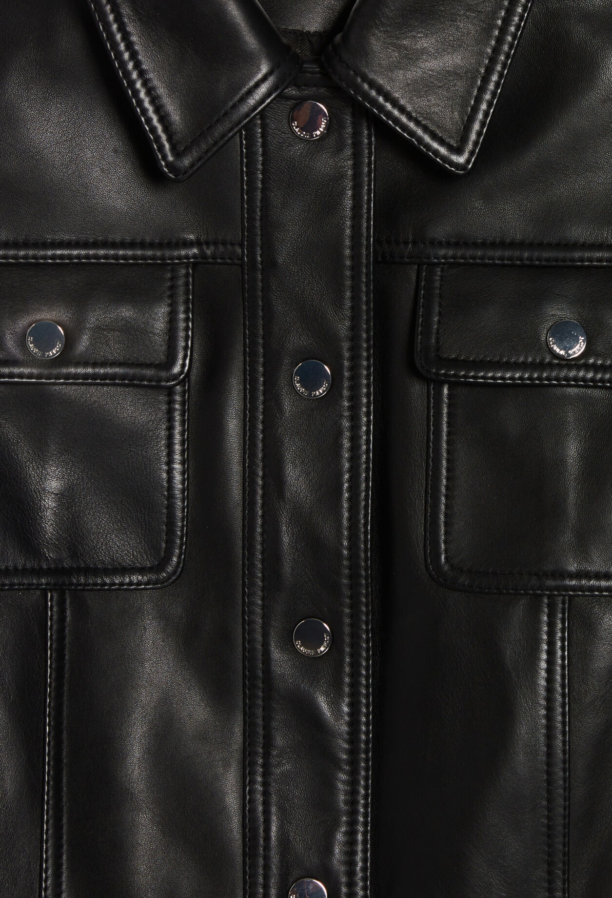 Blouson cuir noir