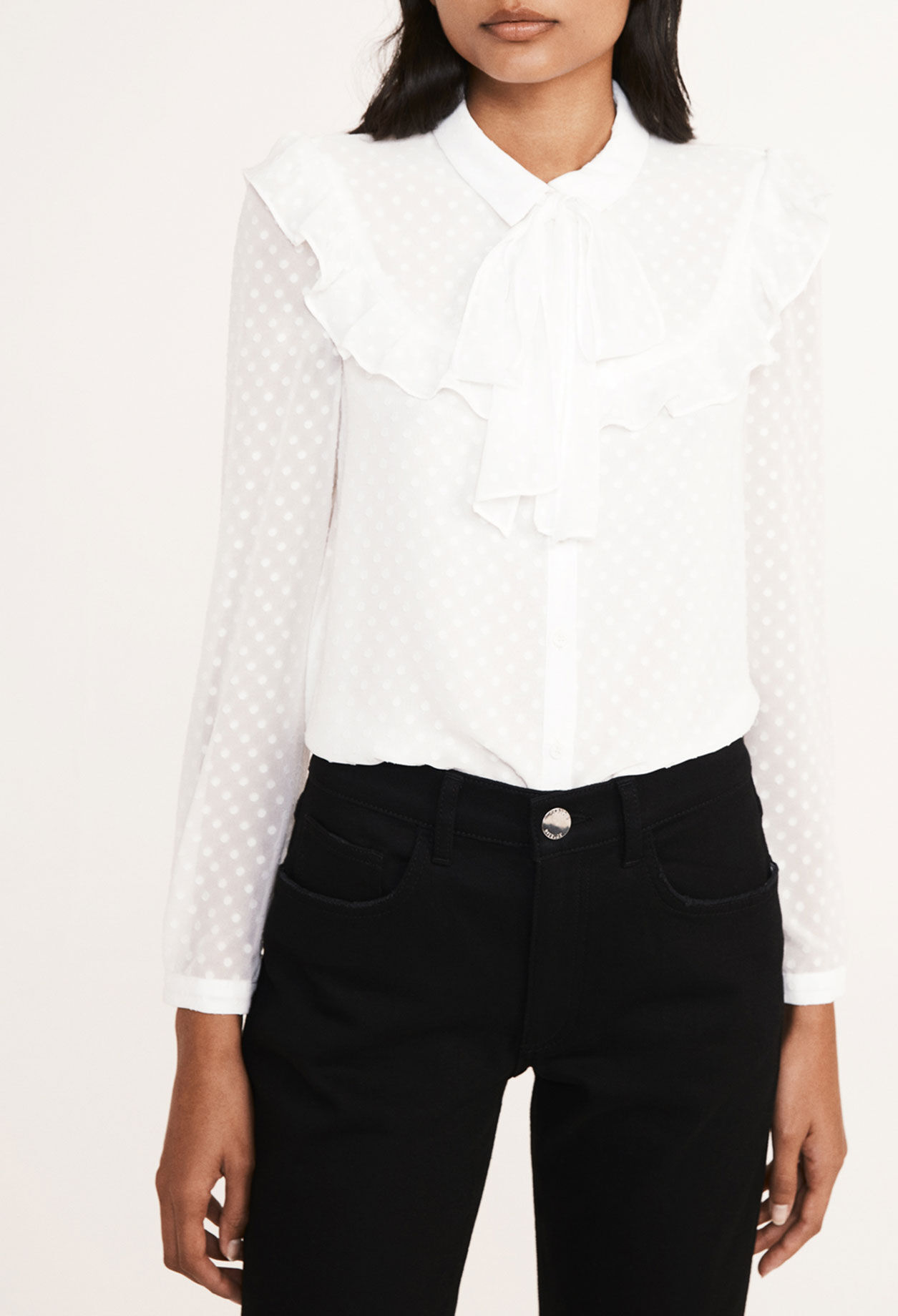 Chemise à lavallière