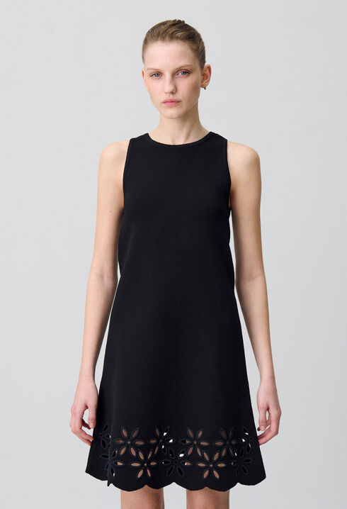 Robe courte maille fine
