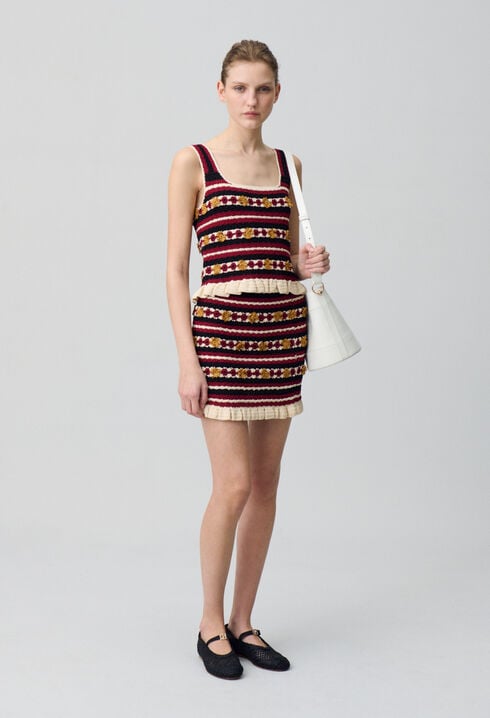 Jupe courte crochet