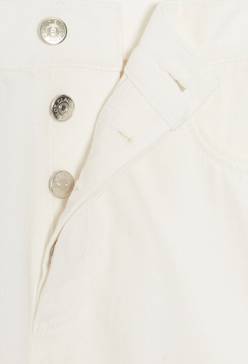 Short jean écru