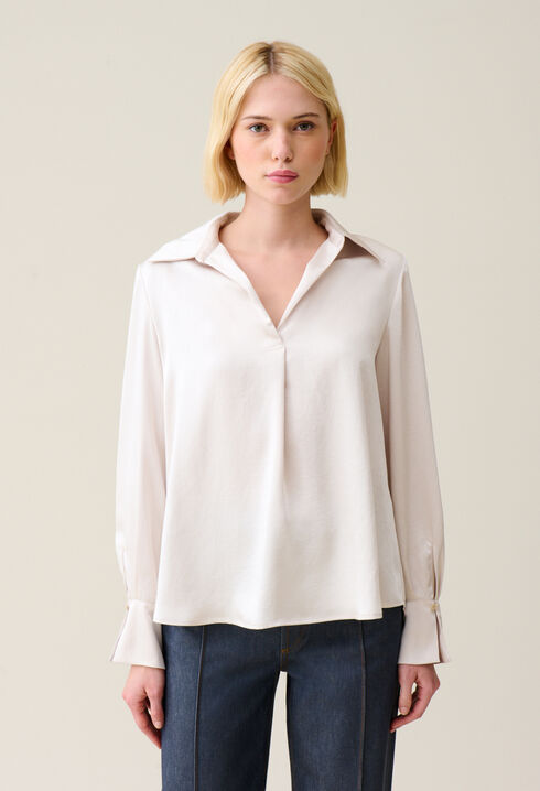 Blouse fluide plissée