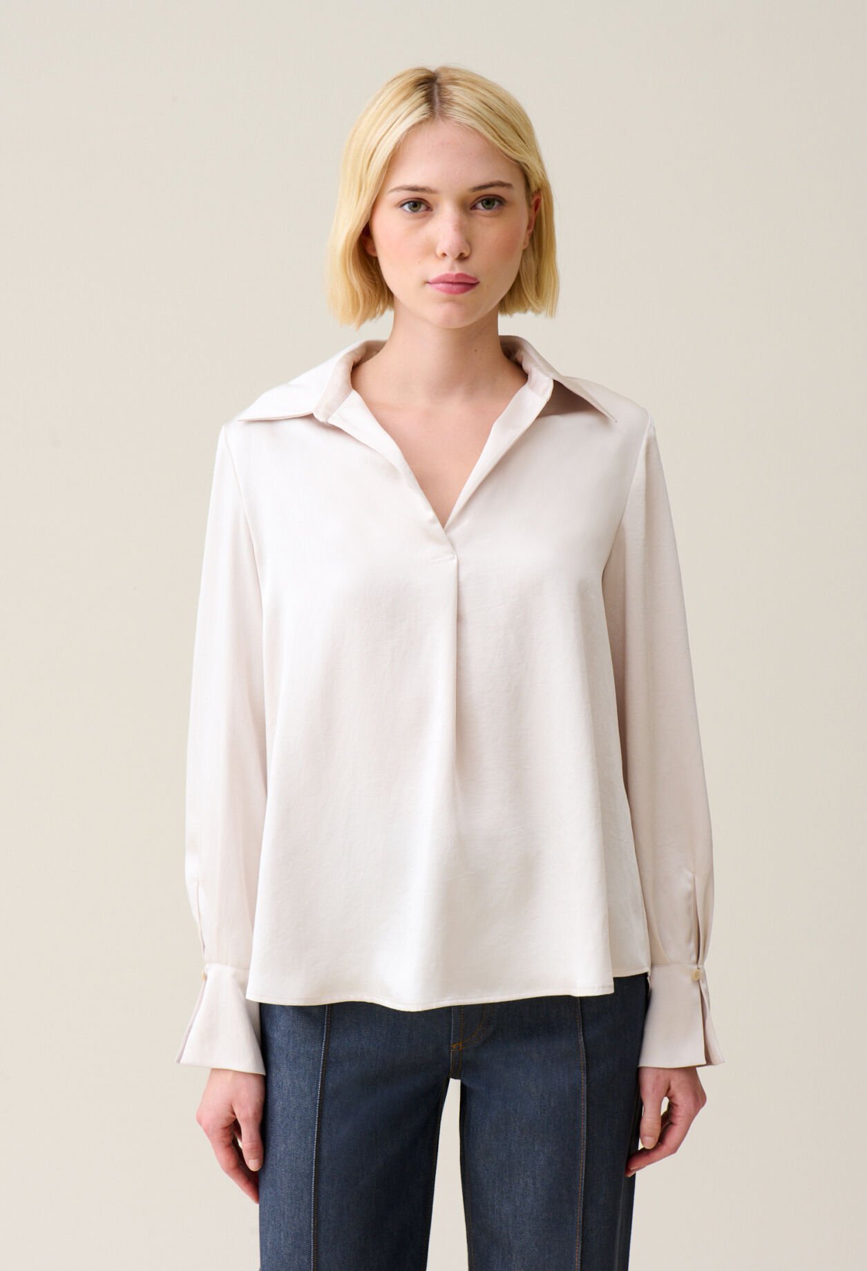 Blouse fluide plissée
