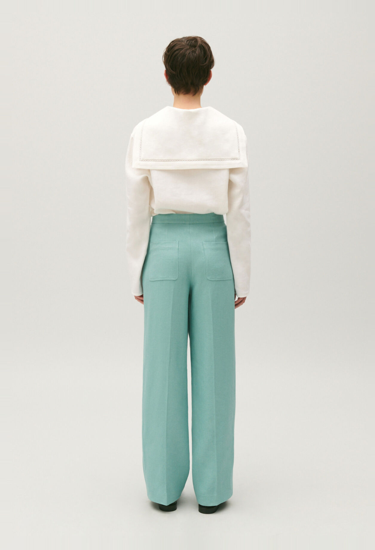 Pantalon de tailleur lin mélangé