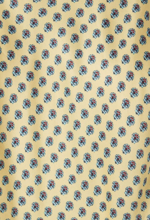 Robe longue satinée