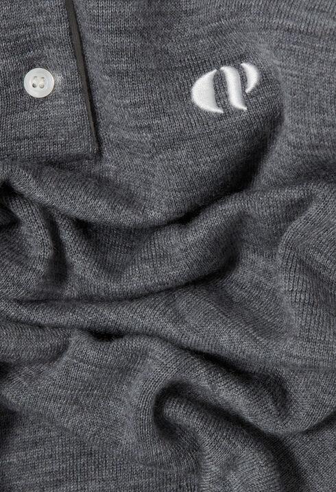 Pull polo maille fine