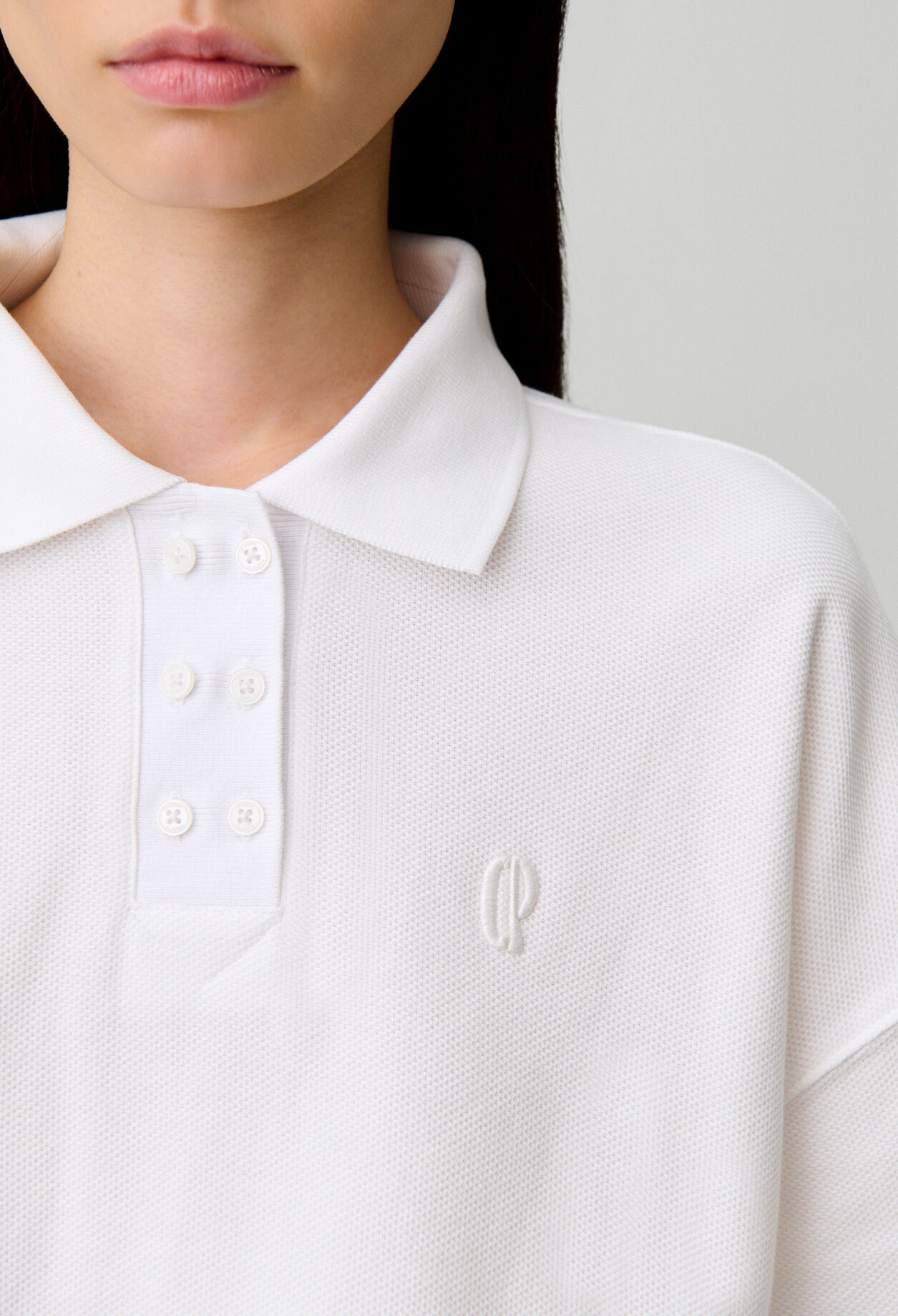 T-shirt coton col polo