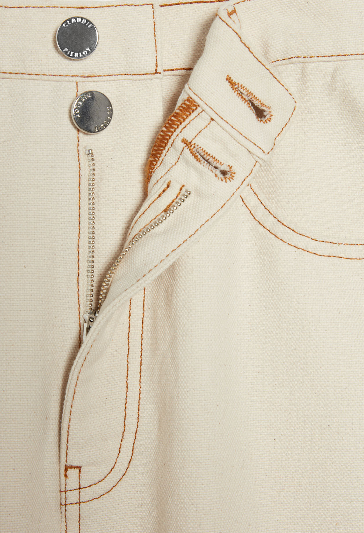 Jean beige en denim ecowash