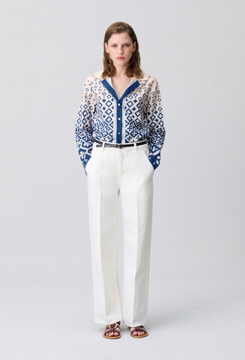Chemise fluide imprimée