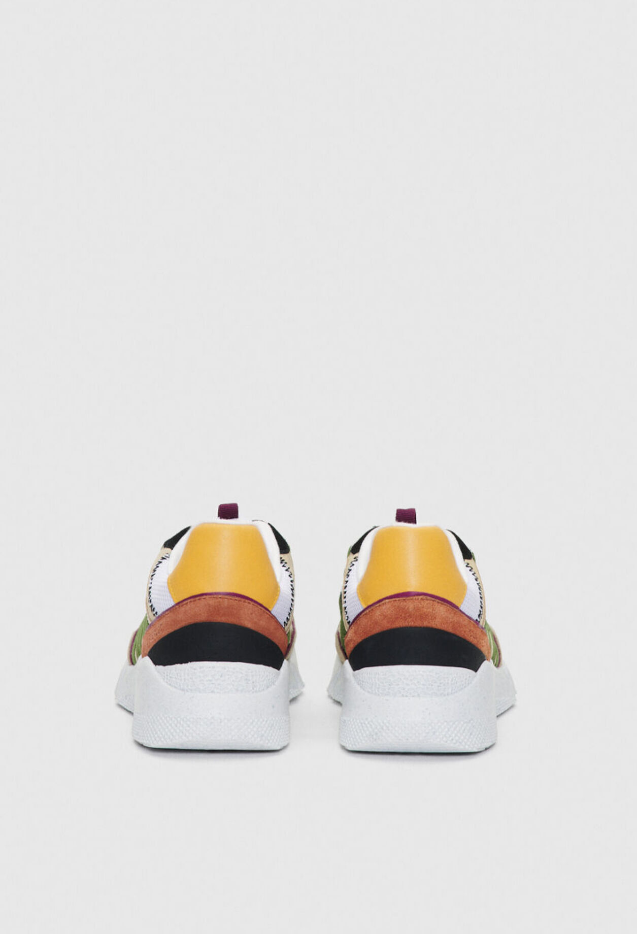 Sneakers graphiques en cuir