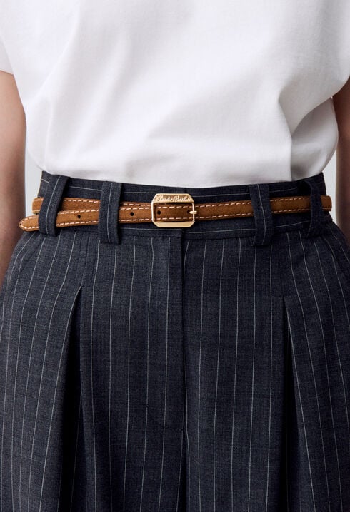 Ceinture suède boucle dorée