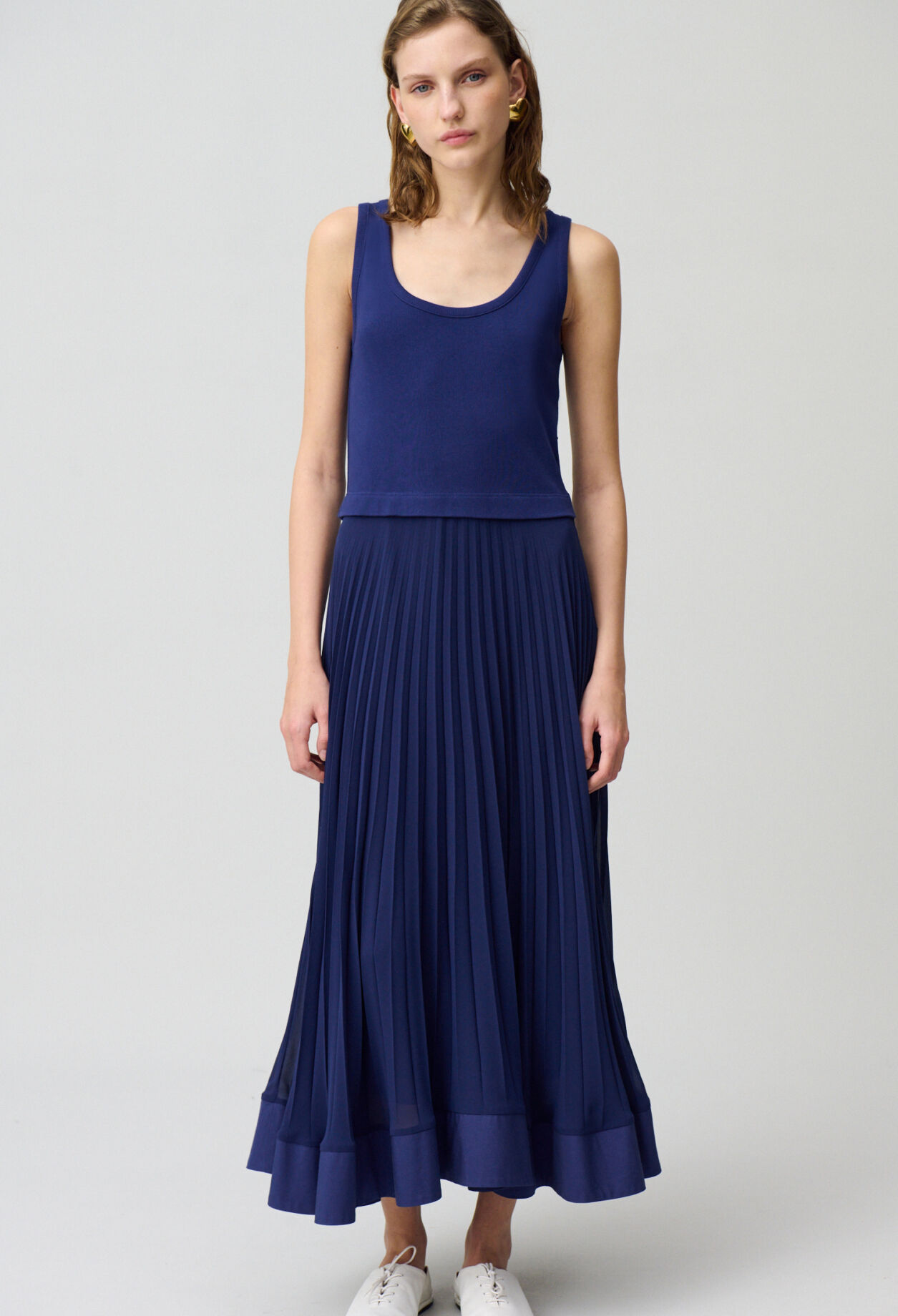 Robe longue trompe l'œil