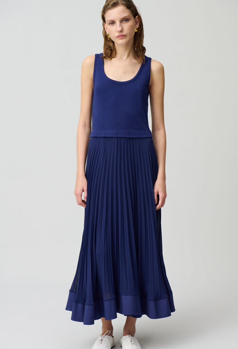 Robe longue trompe l'œil