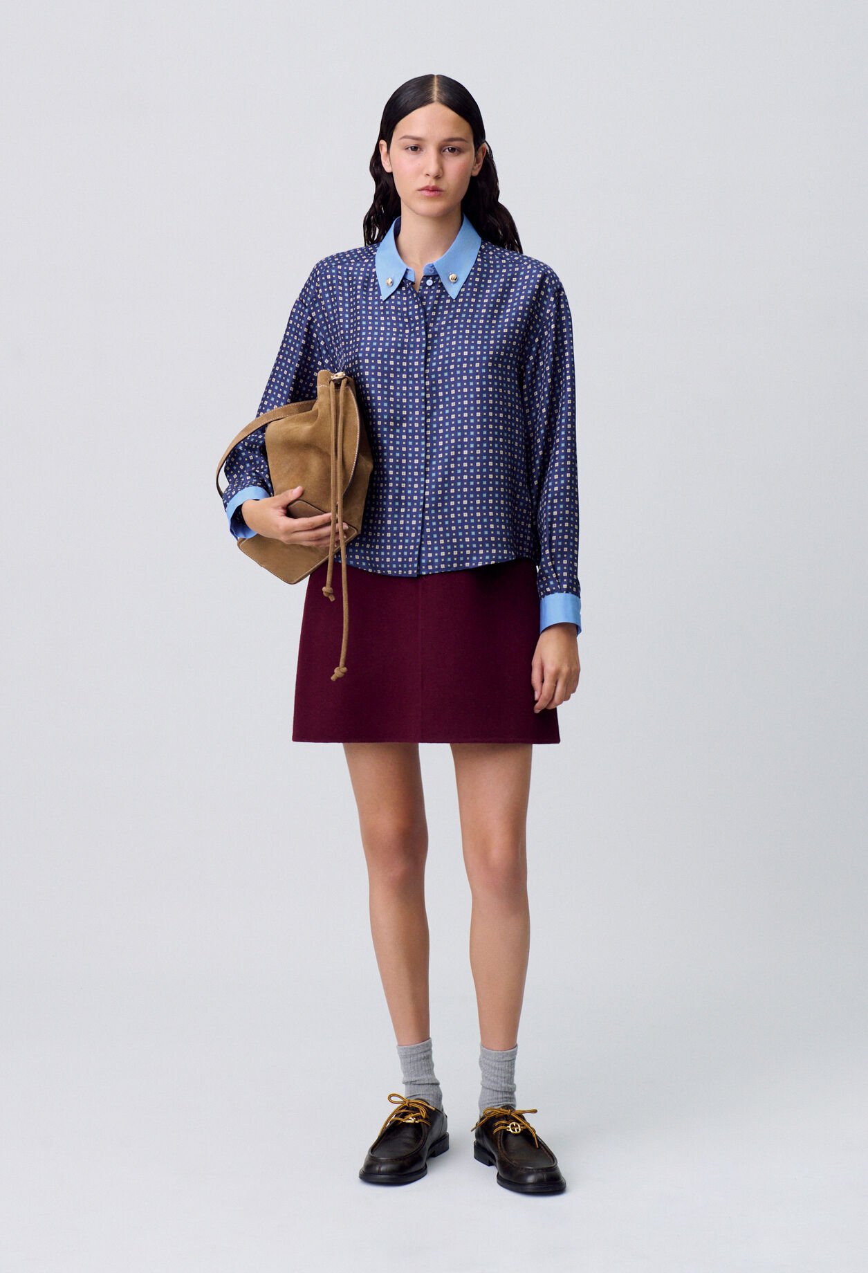 Chemise soie imprimée