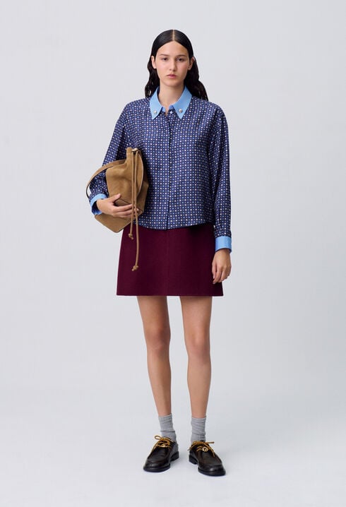 Chemise soie imprimée