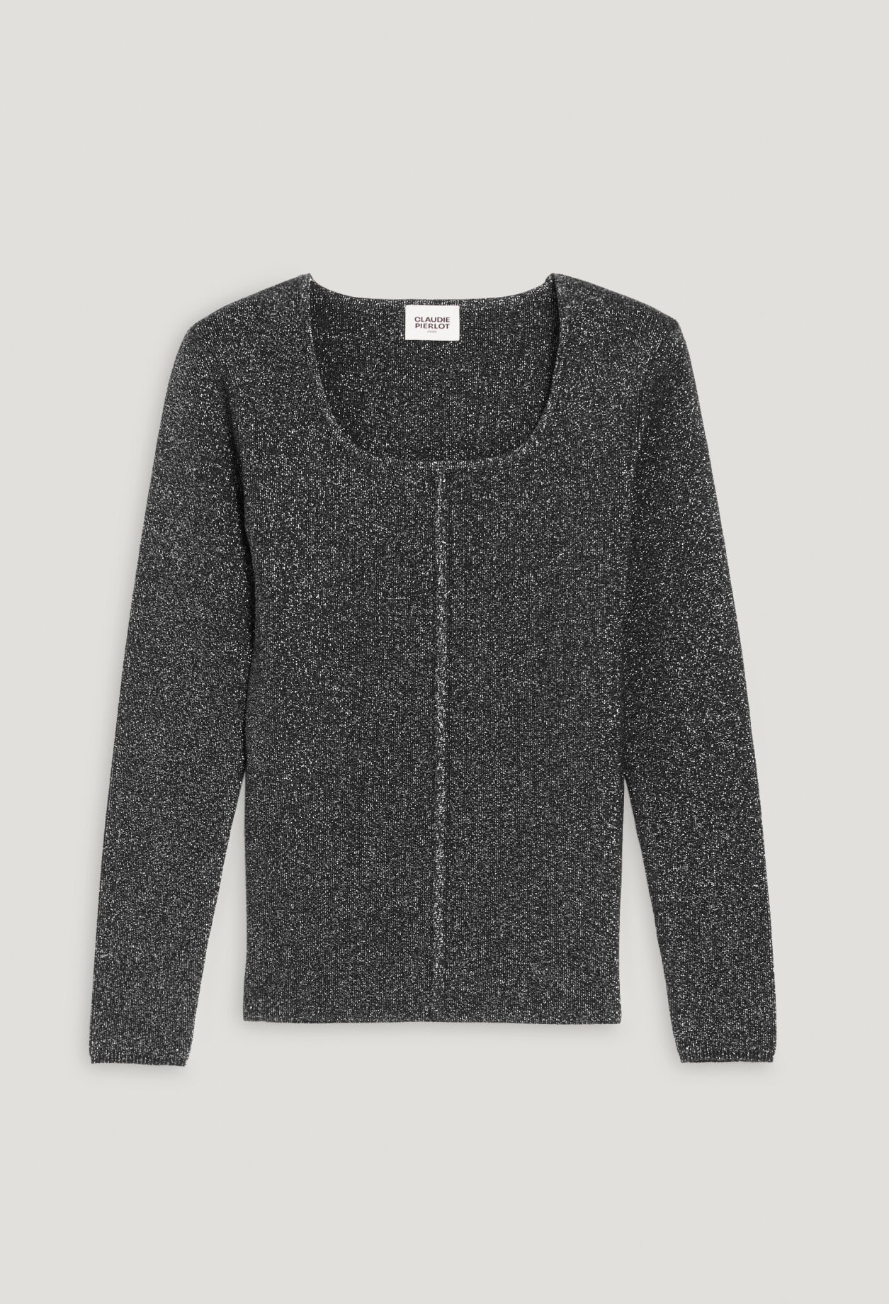 Pull scintillant argent