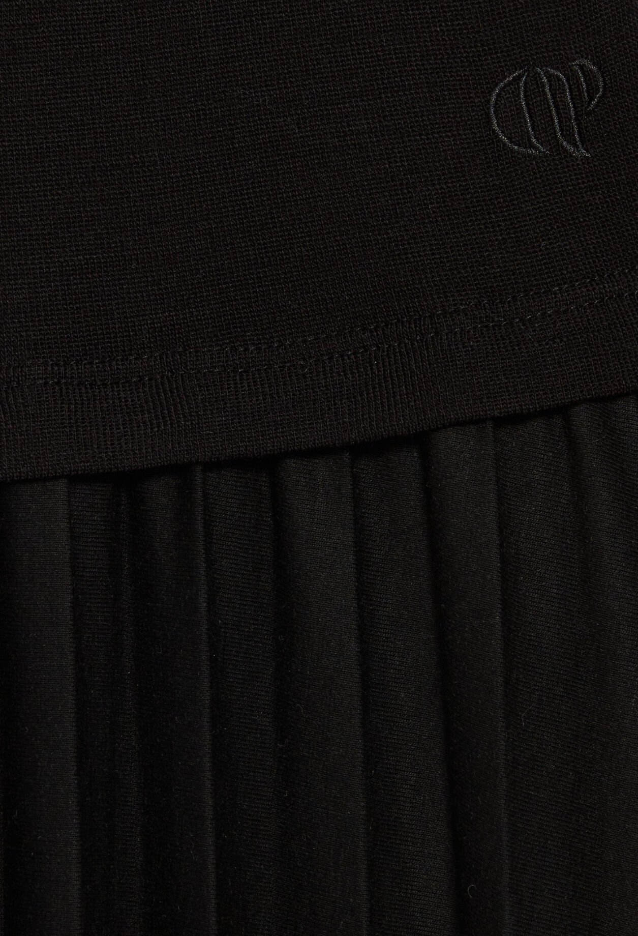 Robe Twist maille plissée noire