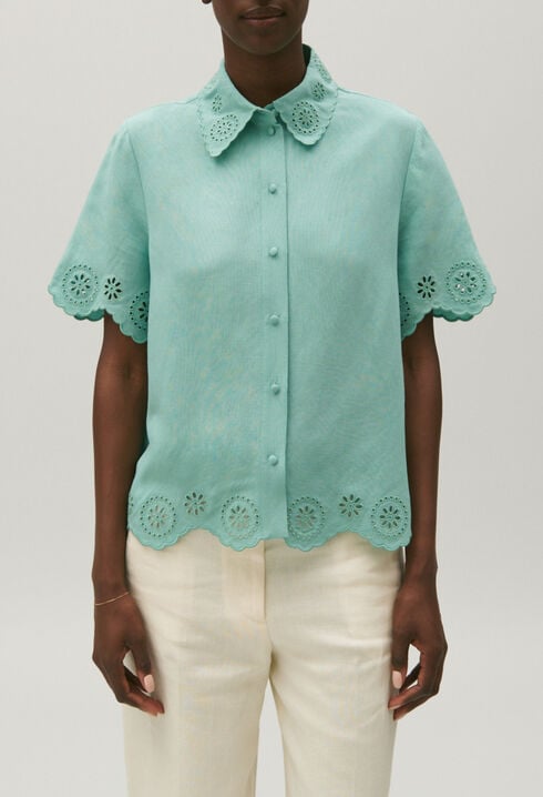 Chemise broderie anglaise