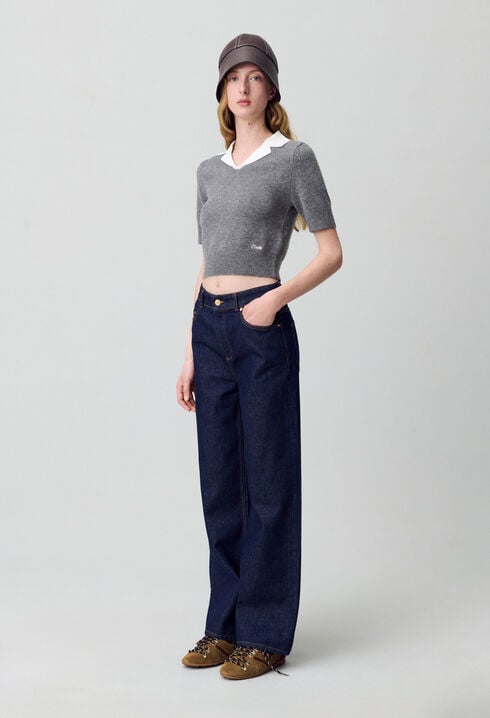 Pull ajusté maille fine