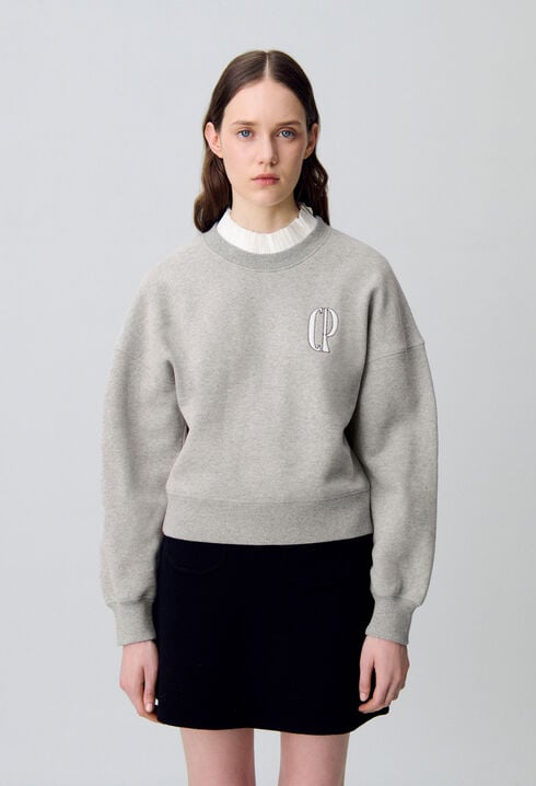Sweatshirt col victorien