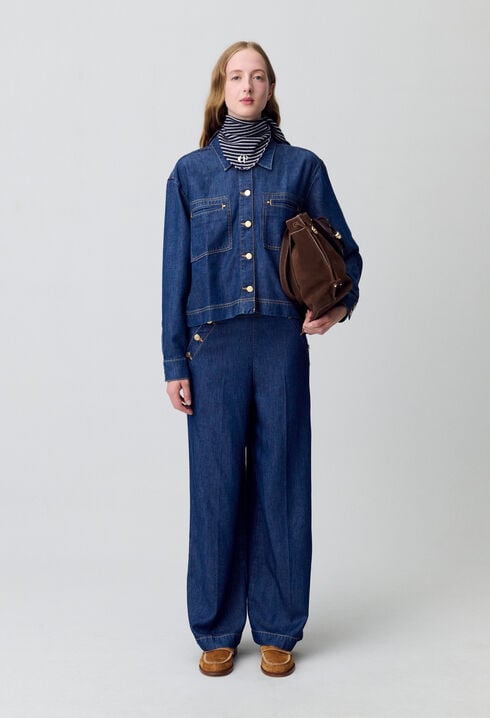 Chemise denim oversize
