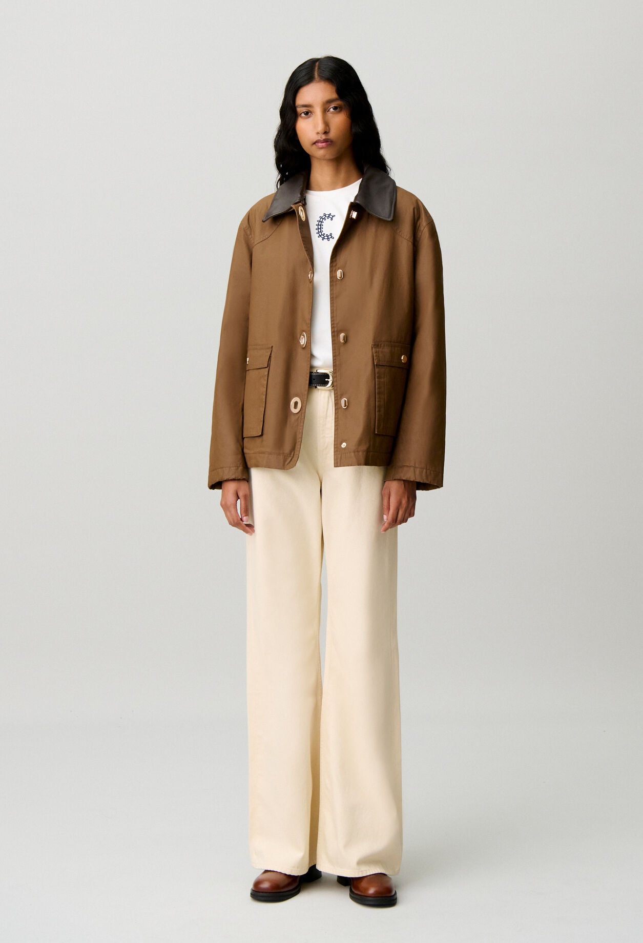 Parka courte cir&eacute;e