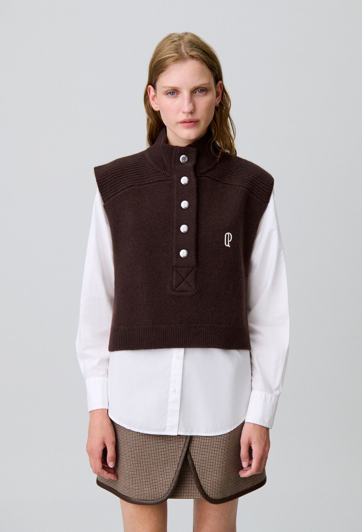 Col maille sans manches