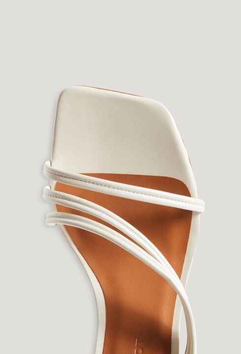 Sandales fines brides nacre