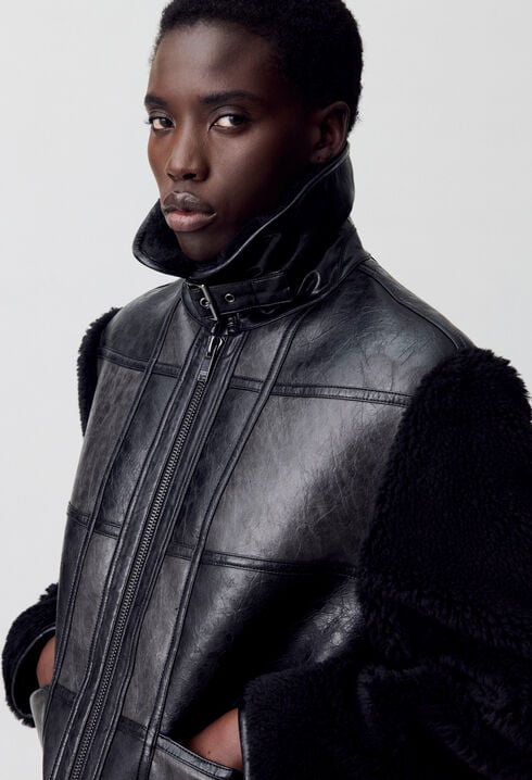 Blouson bi-matière