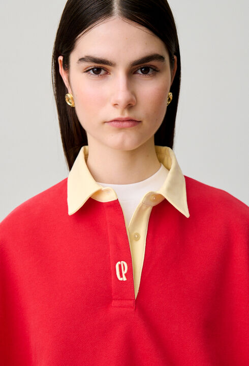 Sweatshirt oversize coton
